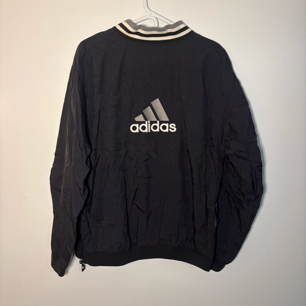 Adidas Black Jacket with White Accents